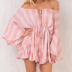 Princess Polly Candie Off the Shoulder Playsuit